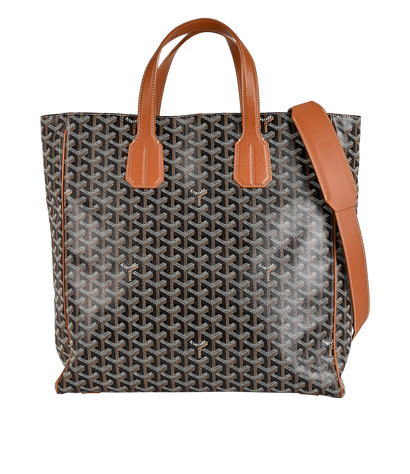 Voltaire Tote, &pound;1,700, Handbags, Black/Brown, Canvas, Front view